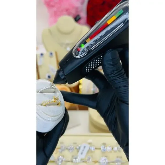 1.42ctw Emerald Cut Moissanite Pavé Engagement Ring